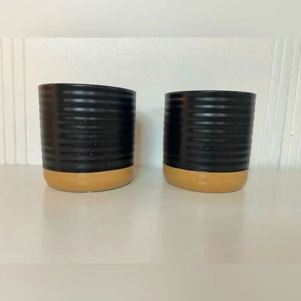 Mod Ceramic Planter Set NWT - Picture 5 of 5